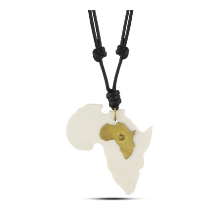 category-african-bone-and-brass-pendant-necklace-The Black Art Depot