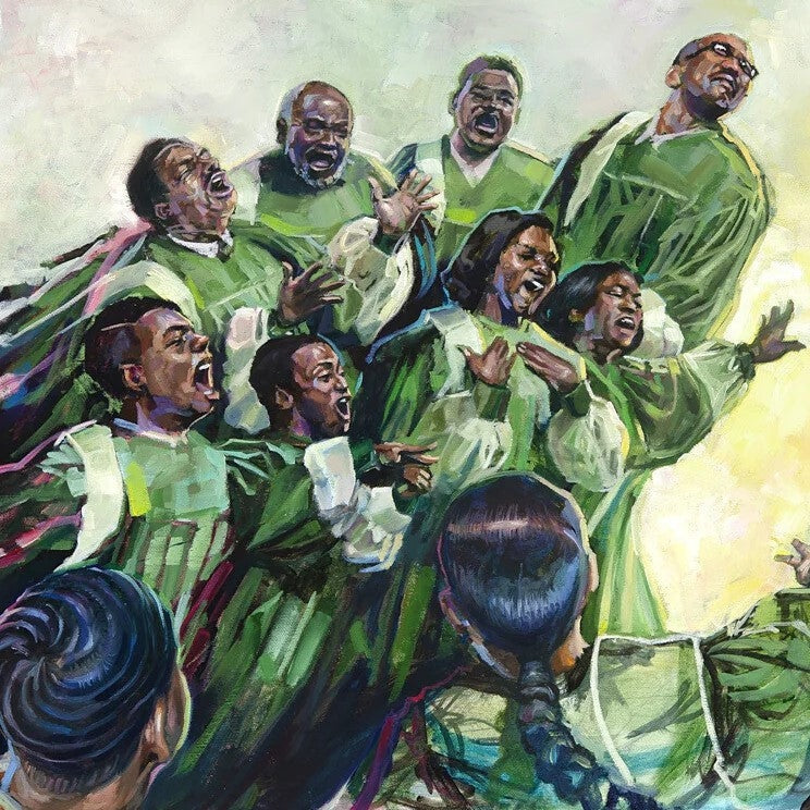 gospel-choir-art-prints-poster-gifts-The Black Art Depot