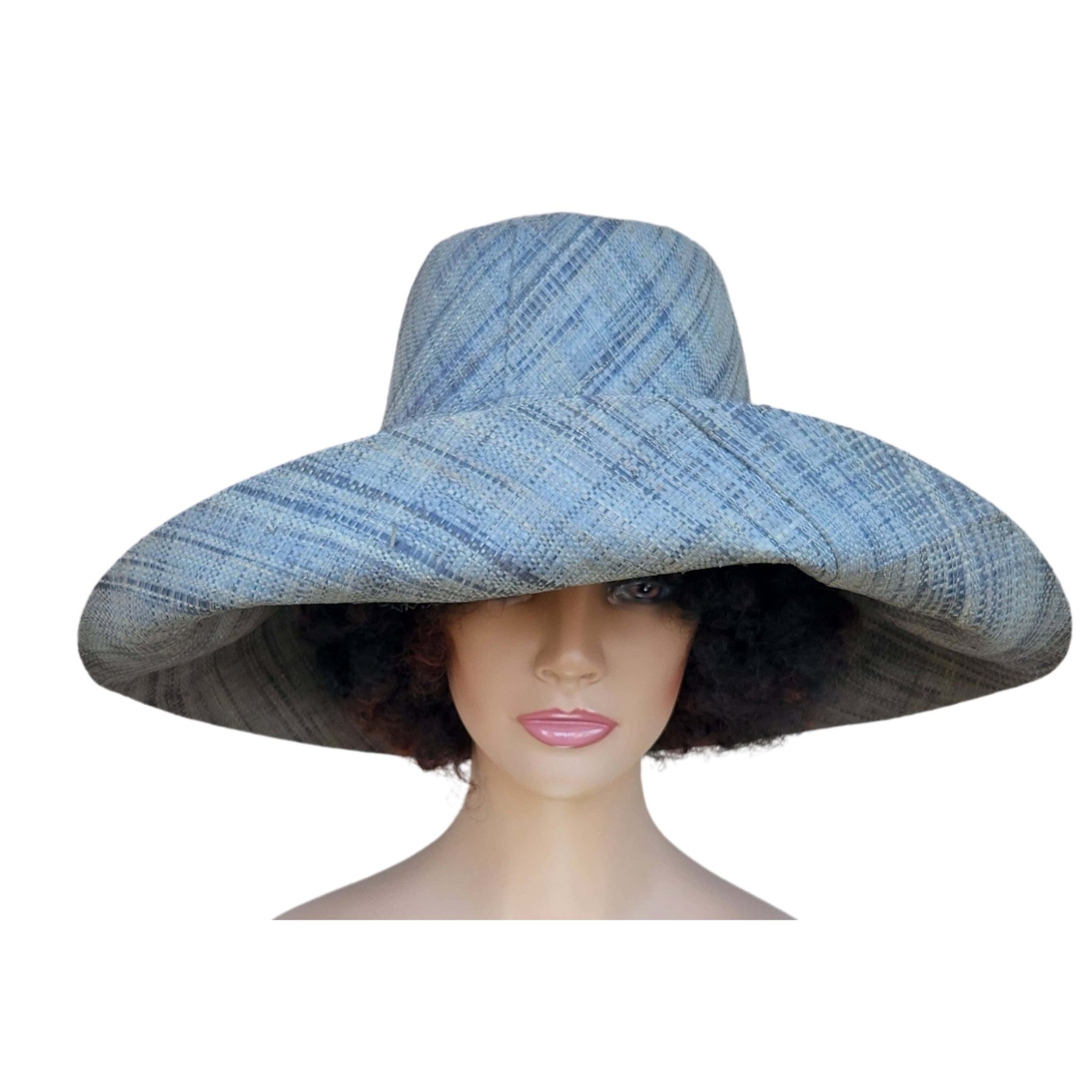1 of 4: Ane: Madagsacar Big Brim Raffia Sun Hat (Mannequin, Main)