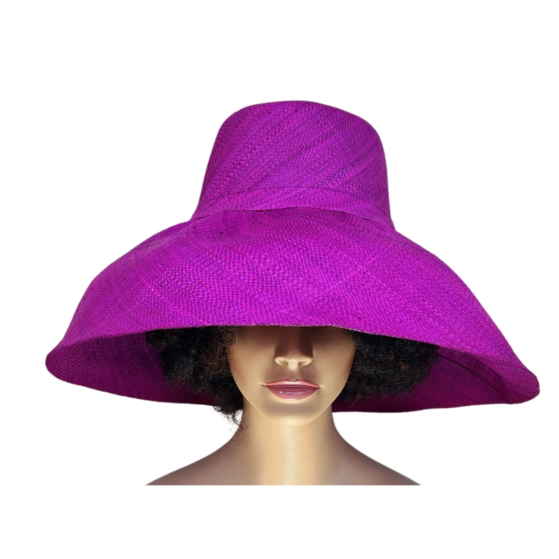 3 of 5: Mafuta: Madagsacar Big Brim Raffia Sun Hat (Mannequin)