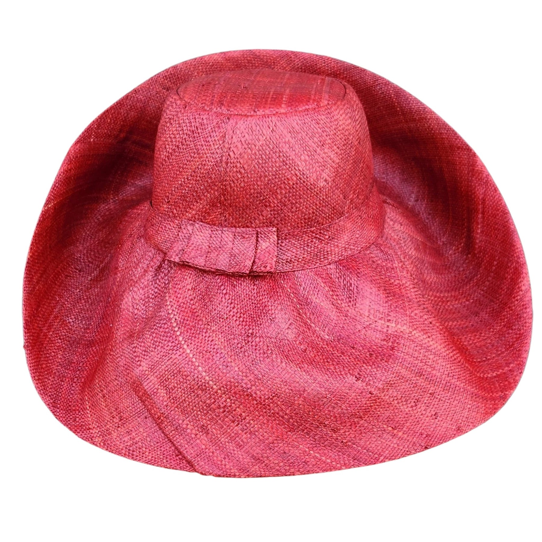 2 of 3: Sundala: Madagsacar Big Brim Raffia Sun Hat (Rear)