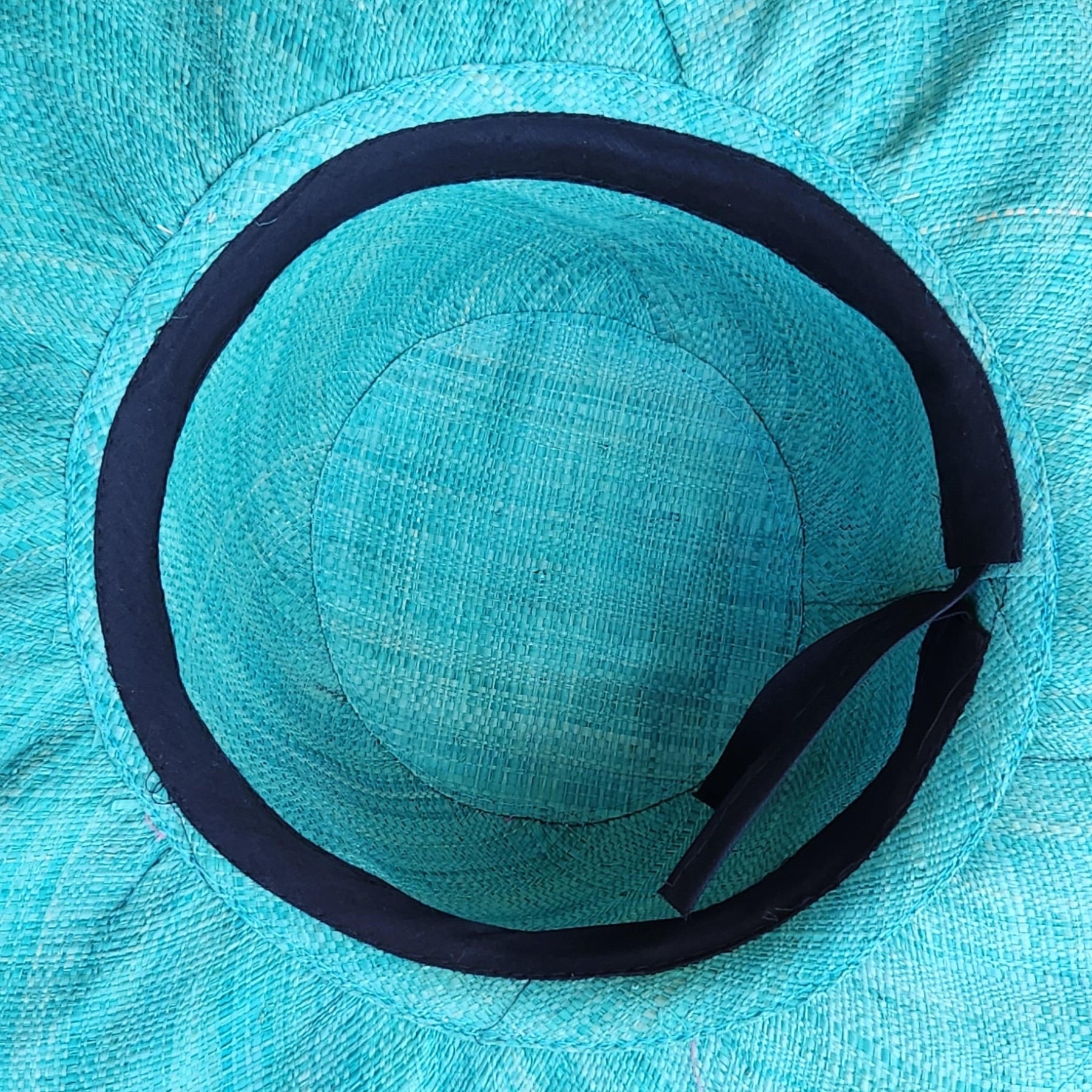 5 of 5: Ana: Madagsacar Big Brim Raffia Sun Hat (Interior)