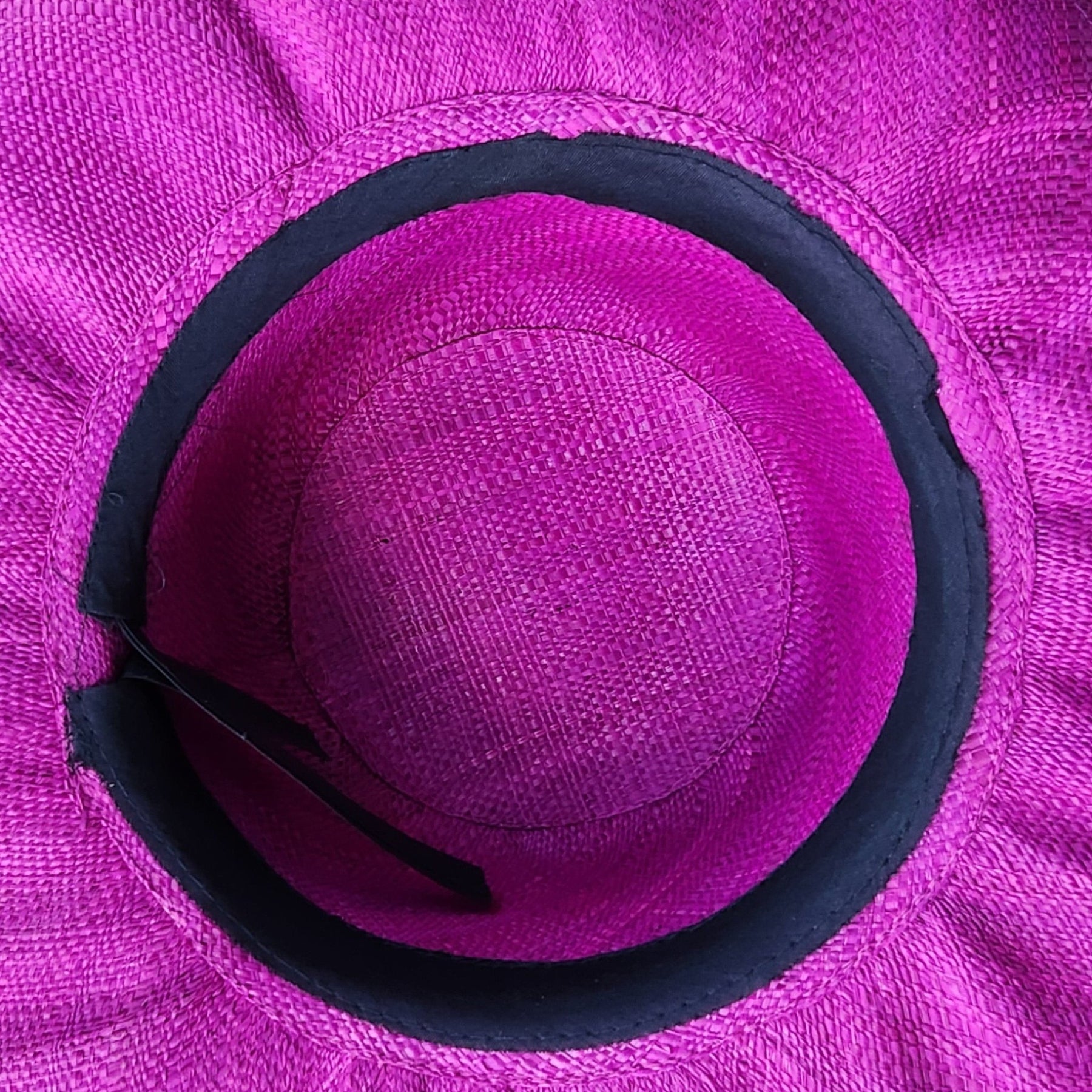 5 of 5: Mafuta: Madagsacar Big Brim Raffia Sun Hat (Interior)