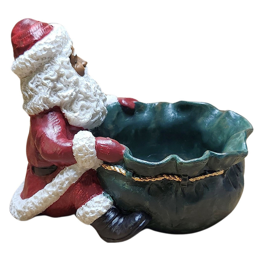 African American Santa Claus Candy Tray (Small)