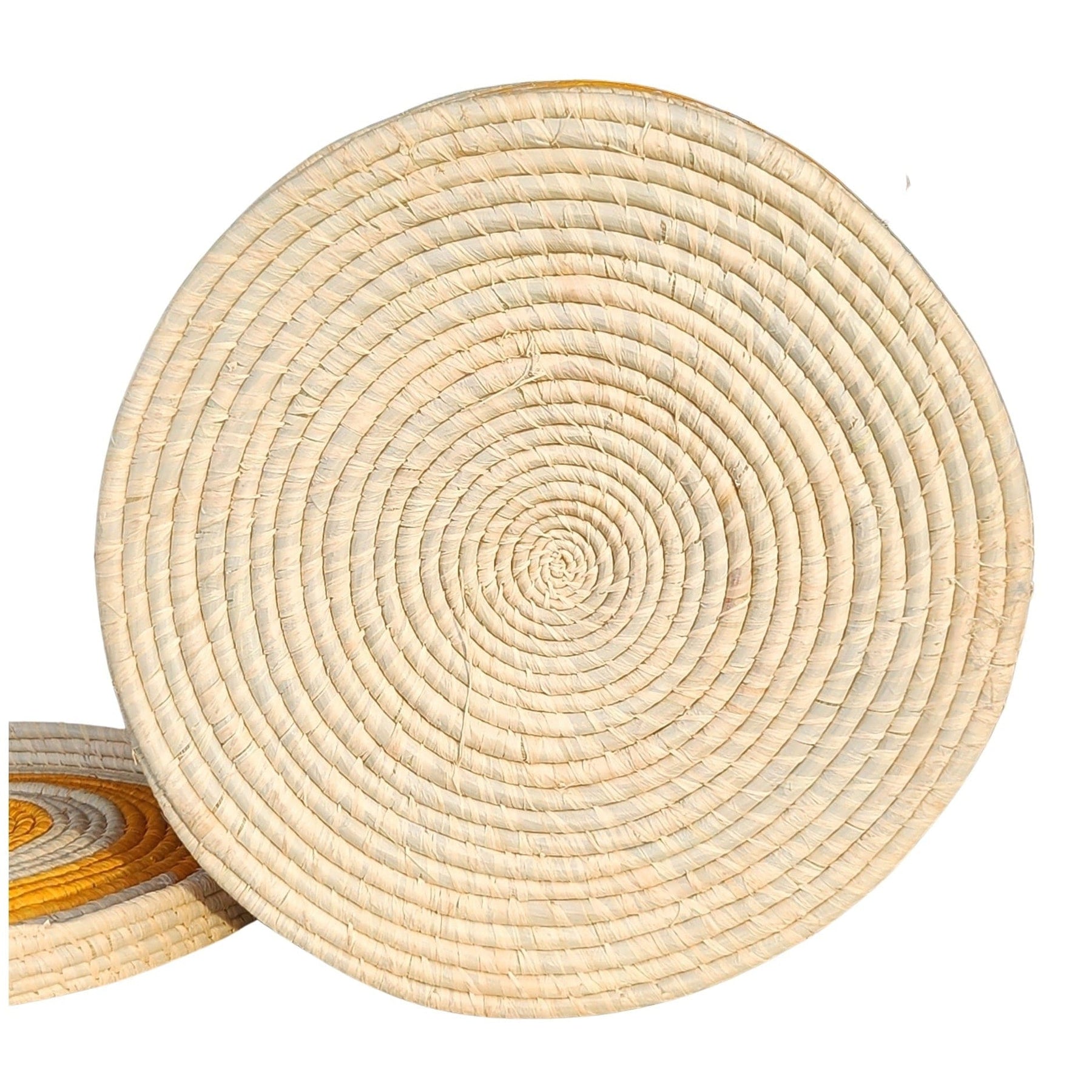 6 of 8: Aintsoa: Authentic Hand Crafted African Basket (Bottom)