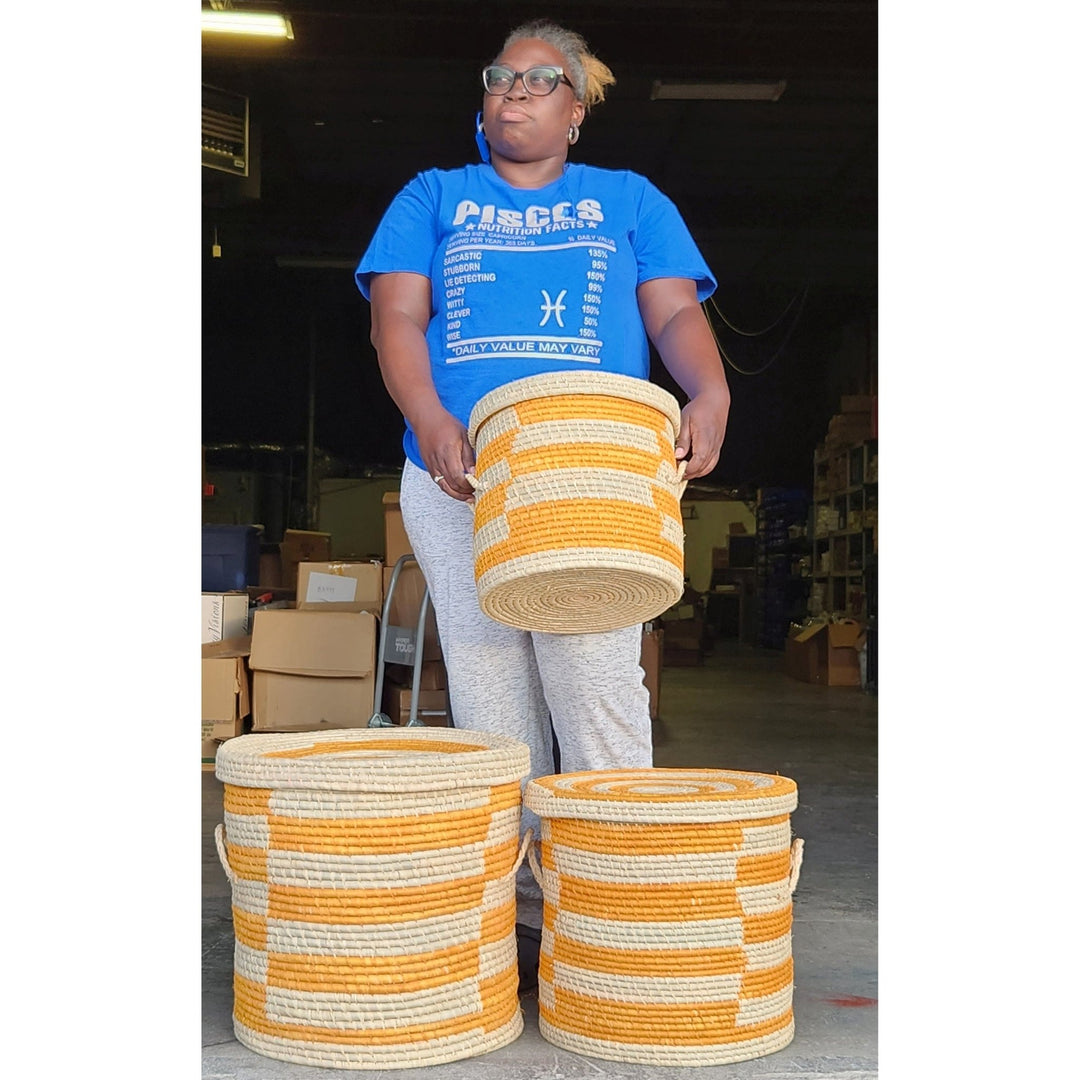 Aintsoa: Authentic Hand Crafted African Basket (Small)