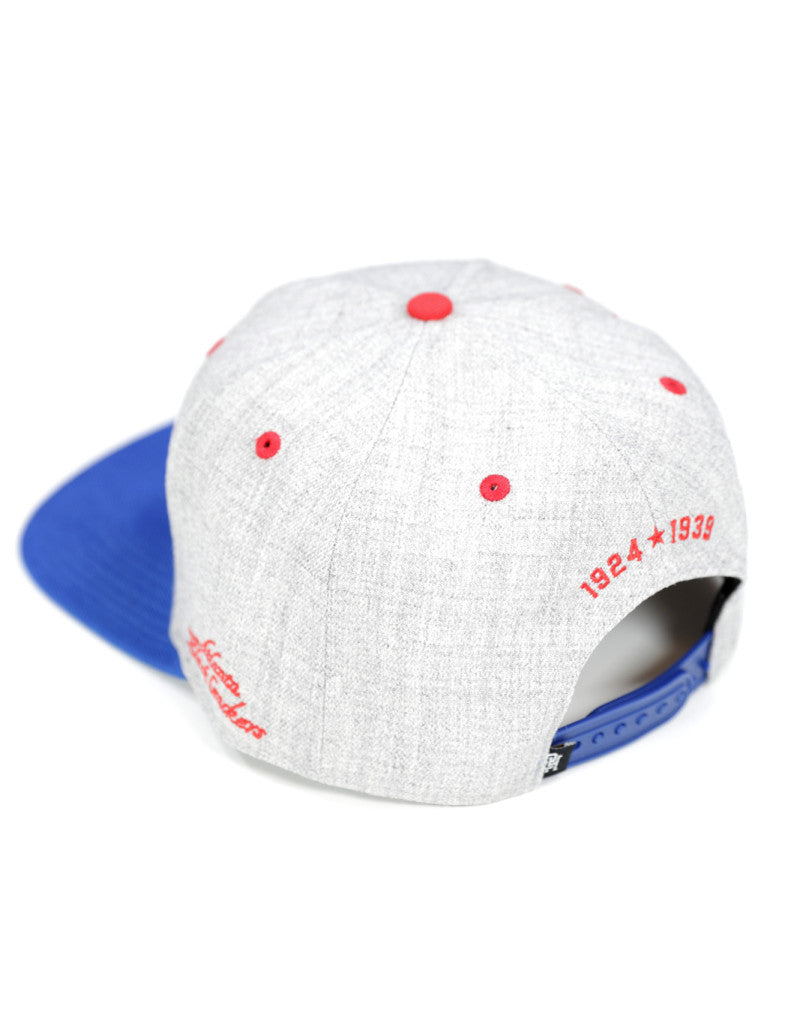 Atlanta Black Crackers Embroidered Snapback Baseball Cap (Rear)