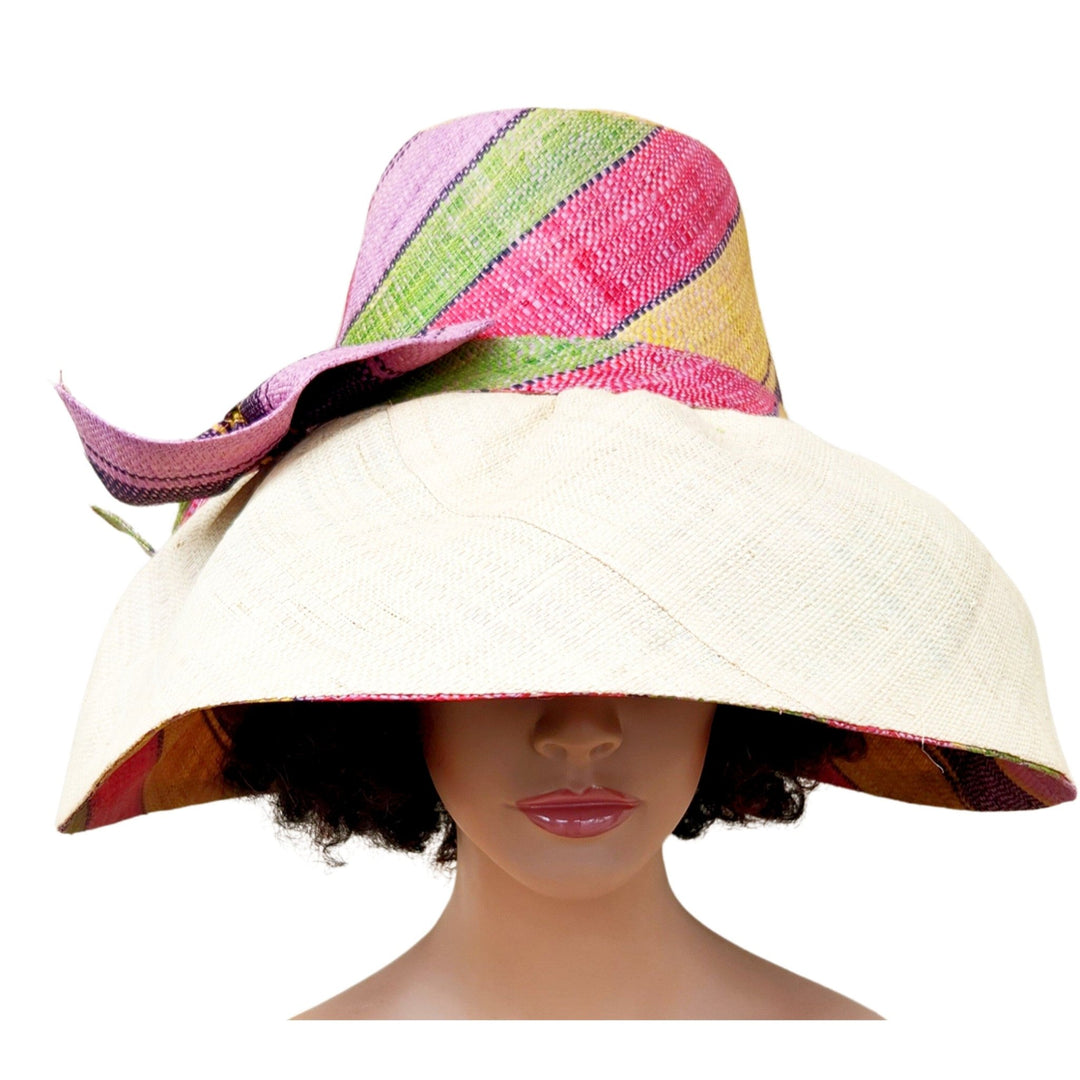 Bandile: Madagsacar Big Brim Raffia Sun Hat (Mannequin 2)