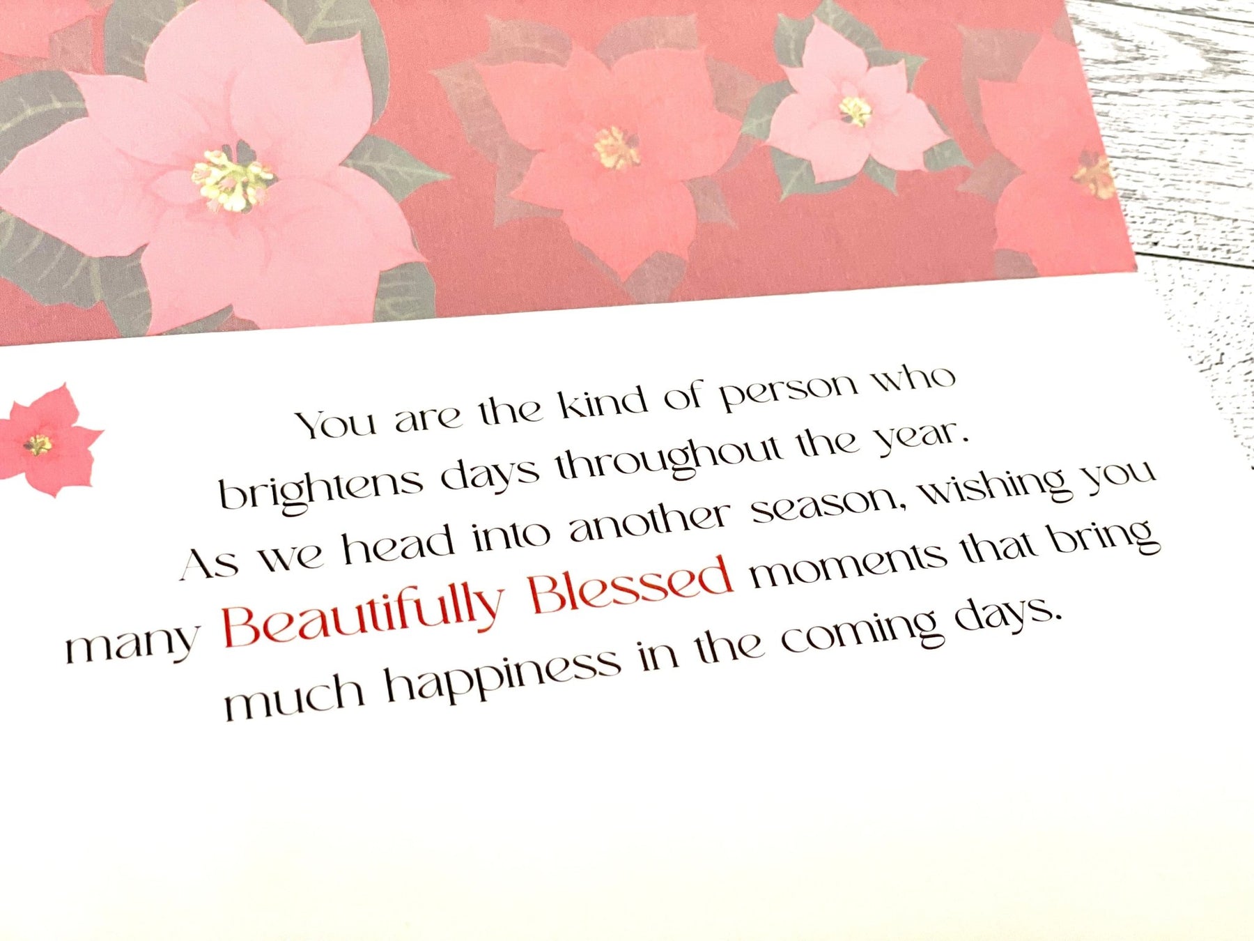 5 of 5: Beautifully Blessed: African American Christmas Card Box Set (Inside)