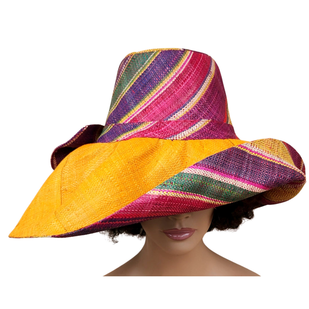 Bhekisisa: Madagsacar Big Brim Raffia Sun Hat (Mannequin II)