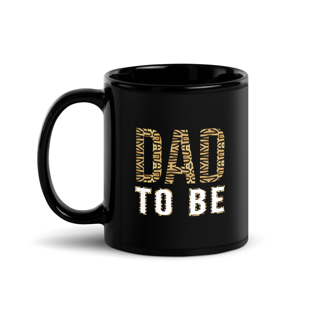 Dad to Be Glossy Ceramic Coffee/Tea Mug II (Black, 11 Ounces, Left Handle)