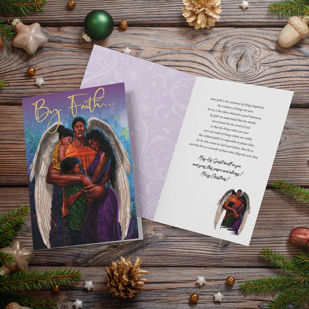 By Faith by Dion Pollard: African American Christmas Card Box Set (Lifestyle)