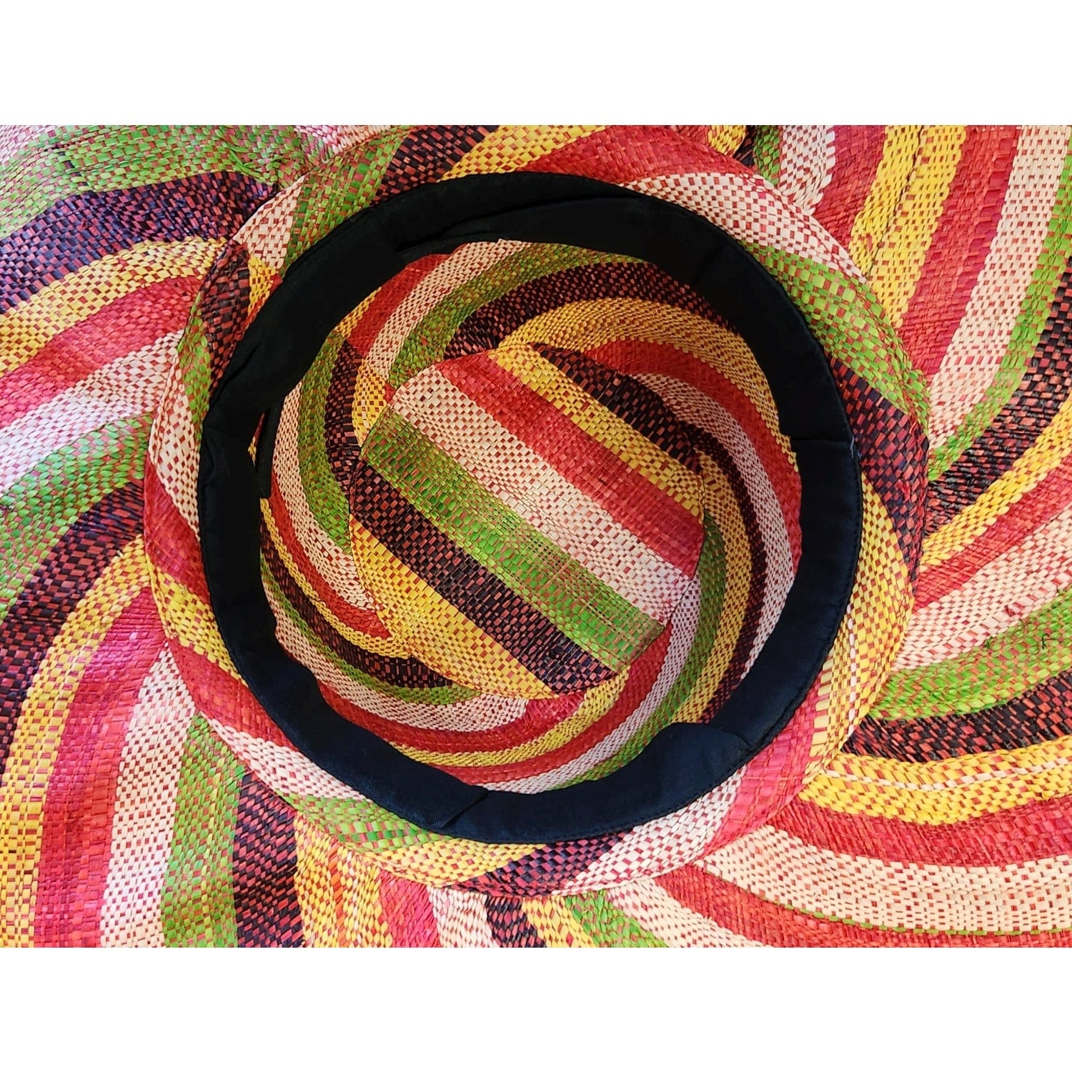3 of 3: Chilton: Hand Woven Multicolor Madagascar Big Brim Raffia Sun Hat