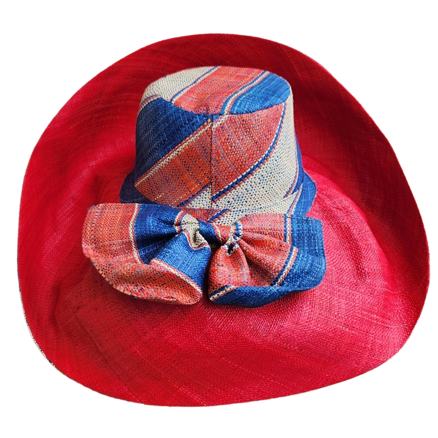 2 of 3: Dingani: Madagsacar Big Brim Raffia Sun Hat (Rear)