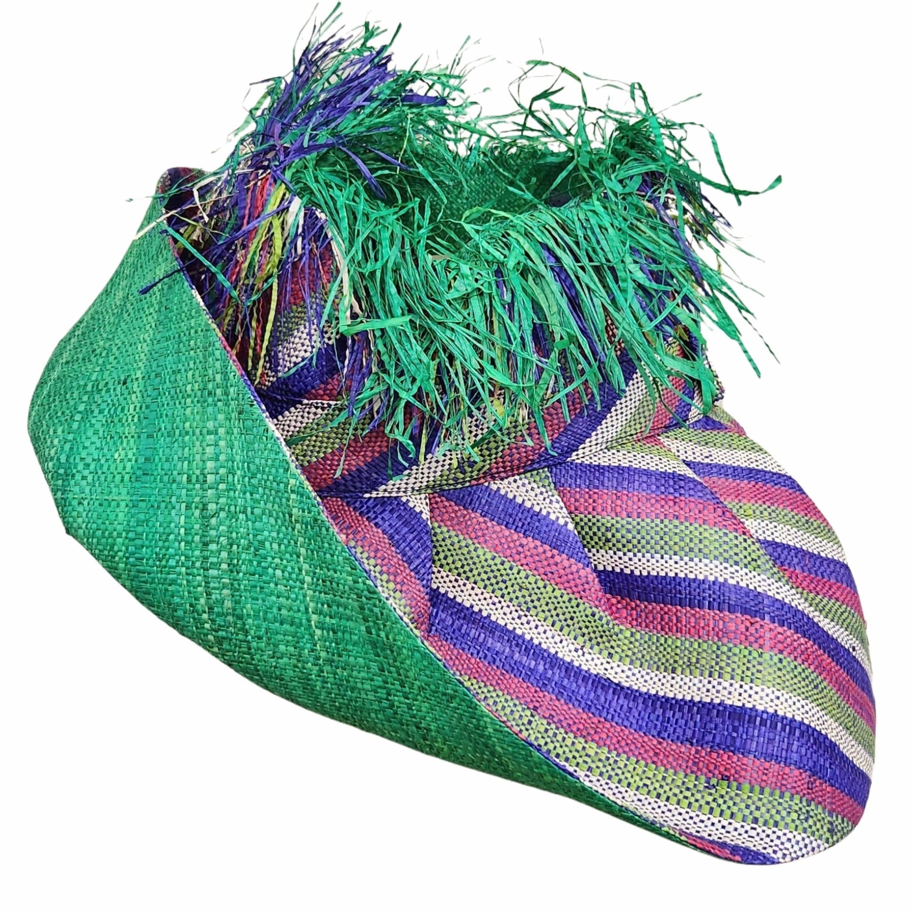 1 of 8: Divine: Madagascar Big Brim Crown Out Raffia Sun Hat