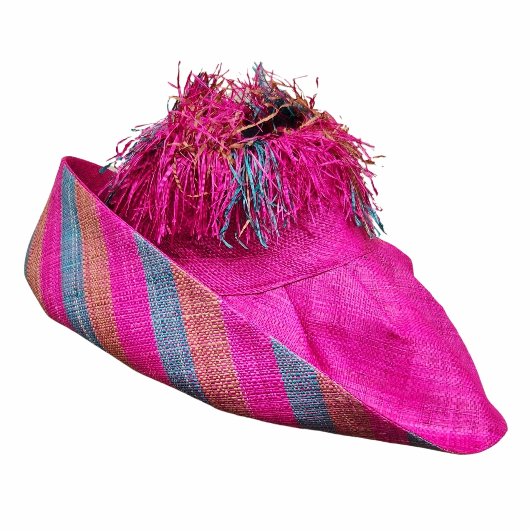 1 of 8: Edna: Madagascar Big Brim Crown Out Raffia Sun Hat