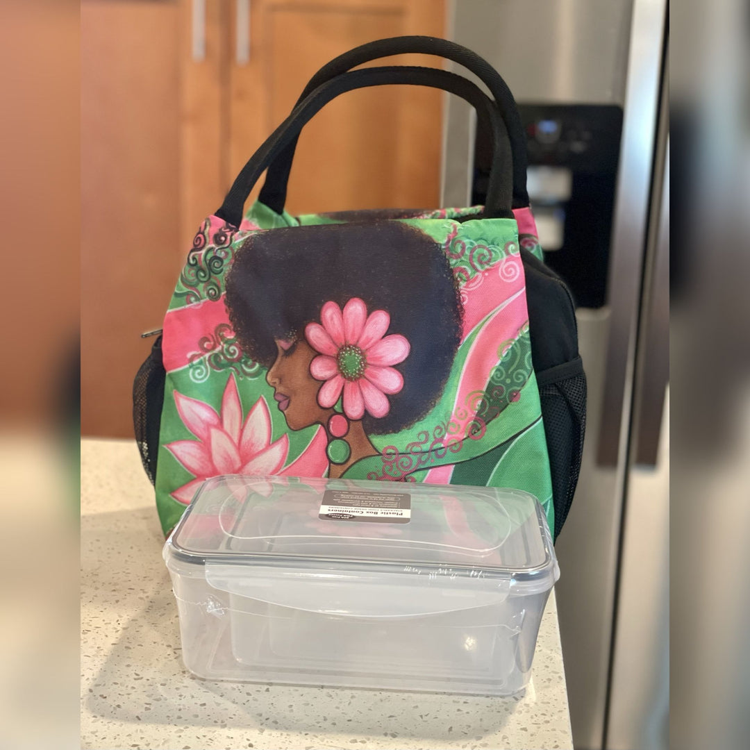 Faith, Strength and Grace Insulated Lunch Bag Set with Food Containers