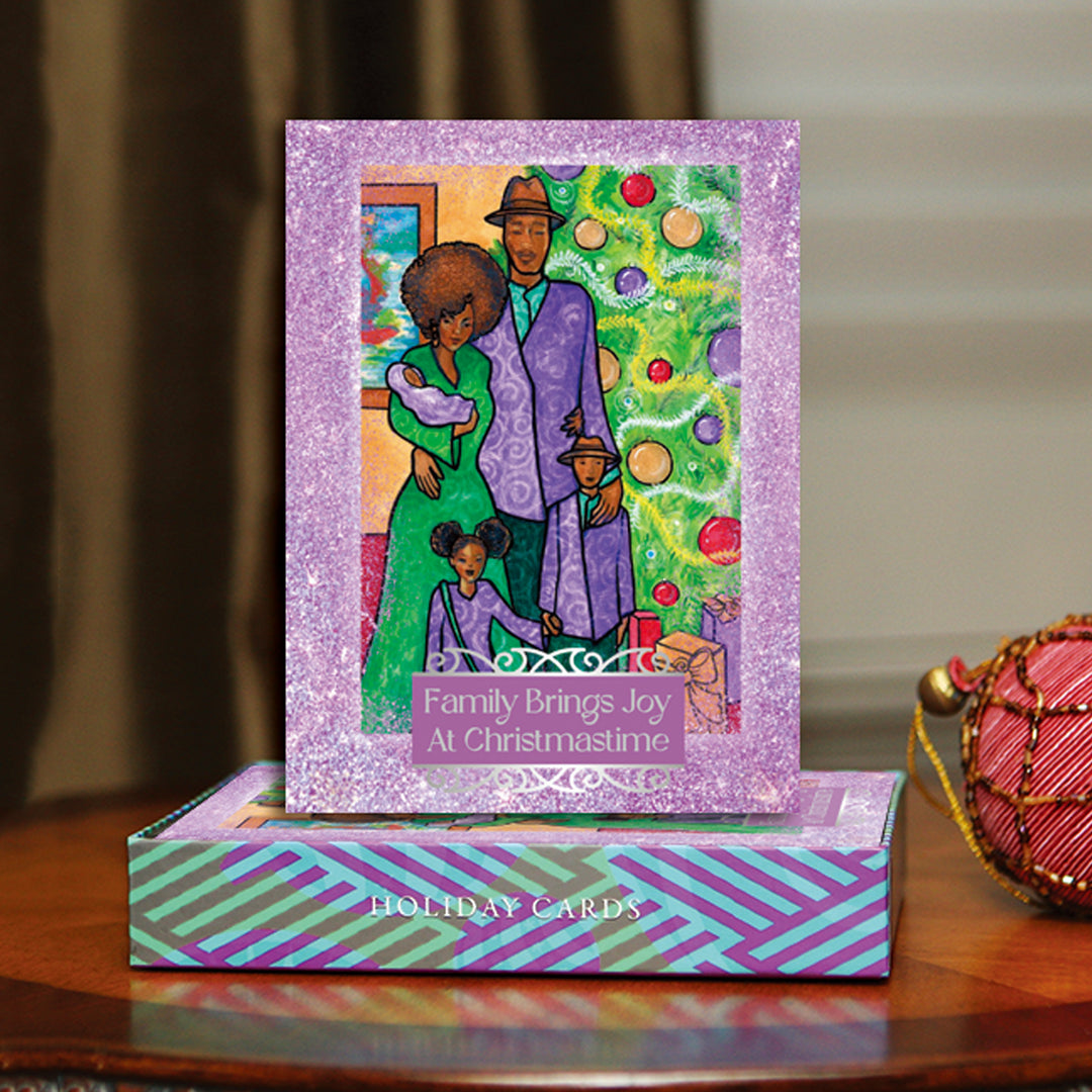 Family Brings Joy by Pamela Hills: African American Christmas Card Box Set