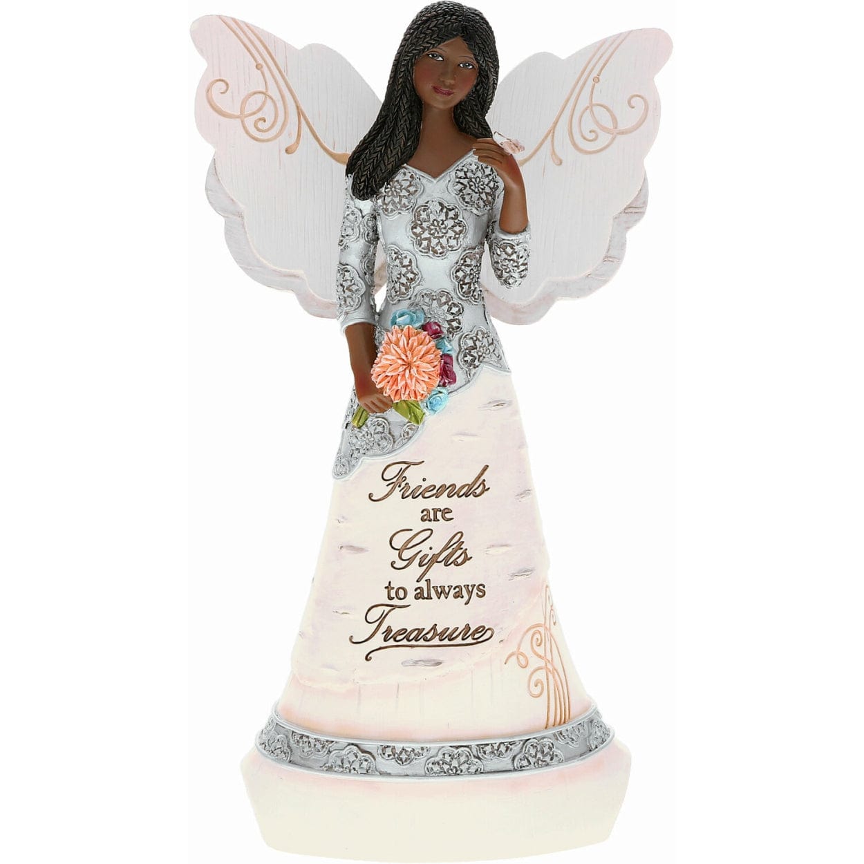 1 of 8: Friends Angel Figurine: Ebony Elements Collection by Pavilion Gifts
