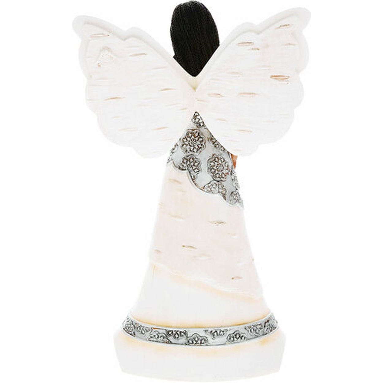 4 of 8: Friends Angel Figurine: Ebony Elements Collection by Pavilion Gifts (Rear)