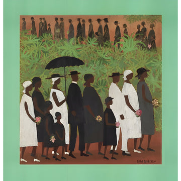 Funeral Procession by Ellis Wilson showing African Americans in dignified funeral procession (med)