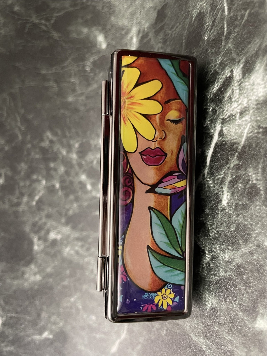 Garden Spirit Lipstick Mirror Case-Lipstick Case-Pamela HIlls-The Black Art Depot