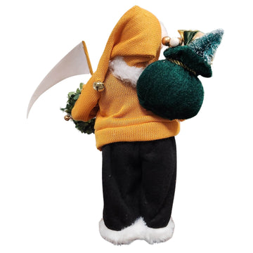 Grambling State Tigers HBCU African American Santa Claus Figurine (Rear)