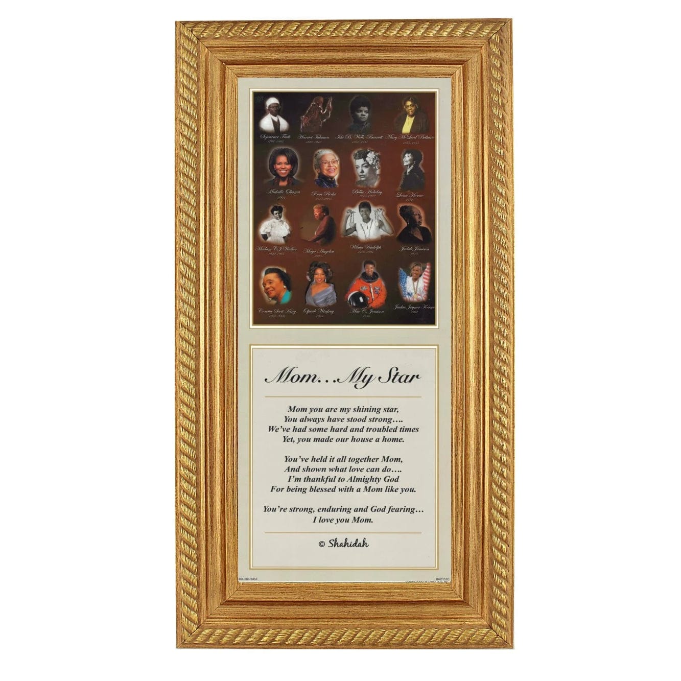 2 of 2: Mom My Star by Shahidah (Gold Frame)