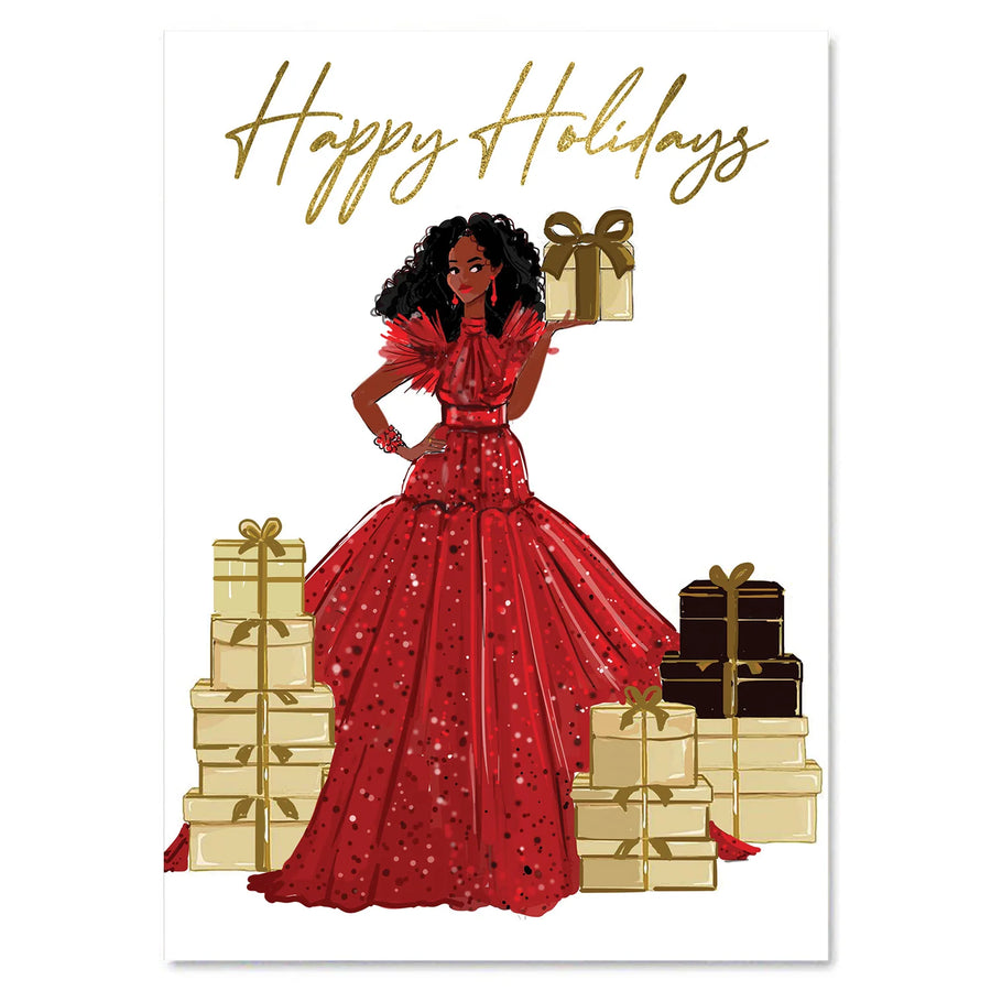 Happy Holidays by Nicholle Kobi: African American Christmas Card Box Set