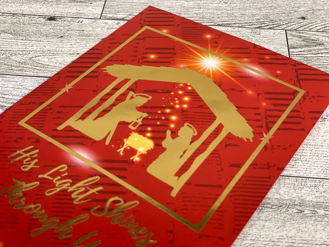 His Light Shines: African American Christmas Card Box Set