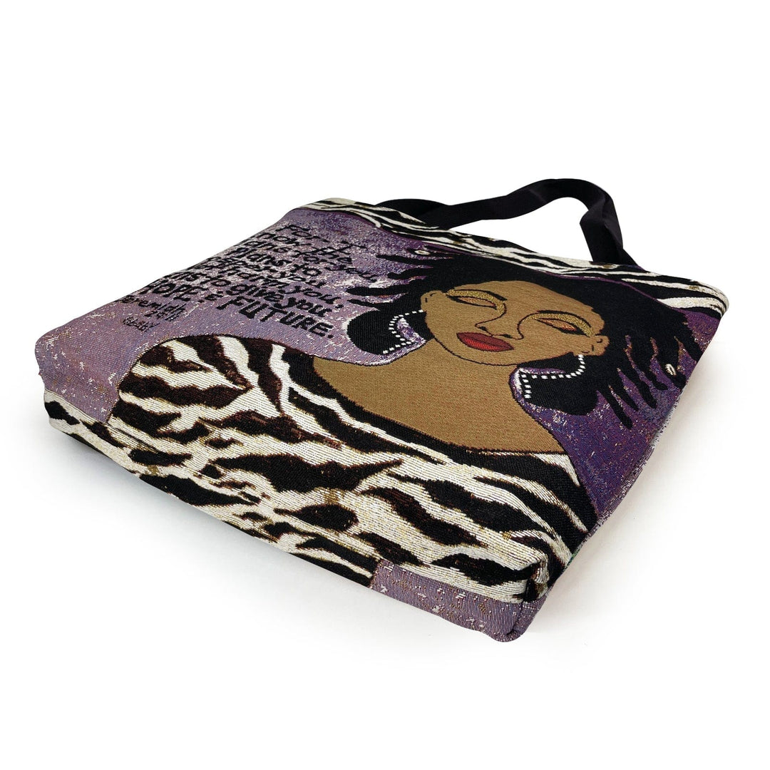 Hope and Future: African American Woven Tote Bag by GBaby (Main 2)