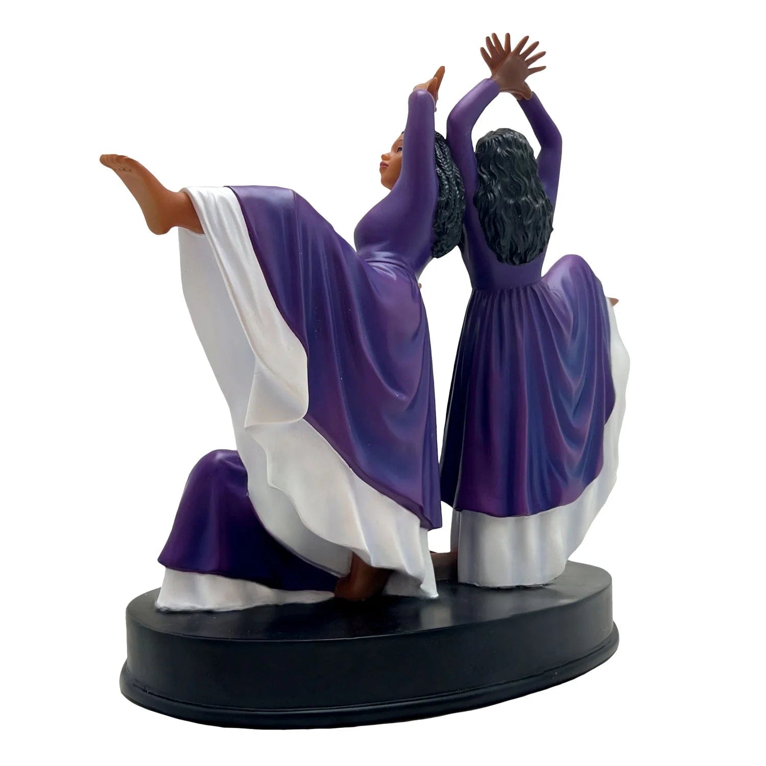 11 of 25: In Awe of You: African American Praise Dancer Figurine (Purple)