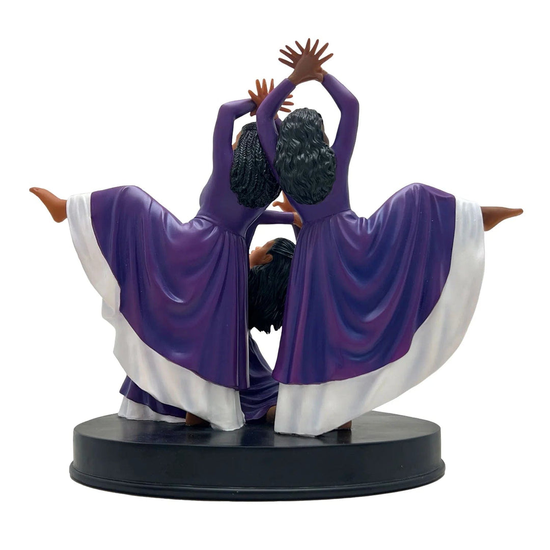 In Awe of You: African American Praise Dancer Figurine (Purple)