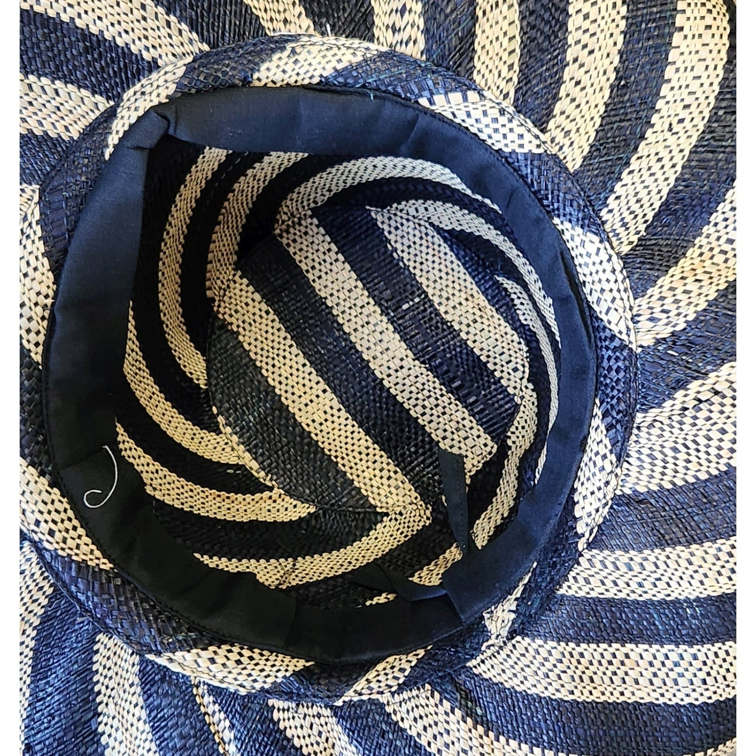3 of 3: Khenan: Hand Woven Multicolor Madagascar Big Brim Raffia Sun Hat