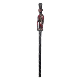 Mantse: The King's Stride - Decorative African Wooden Walking Stick by Winfred Korley