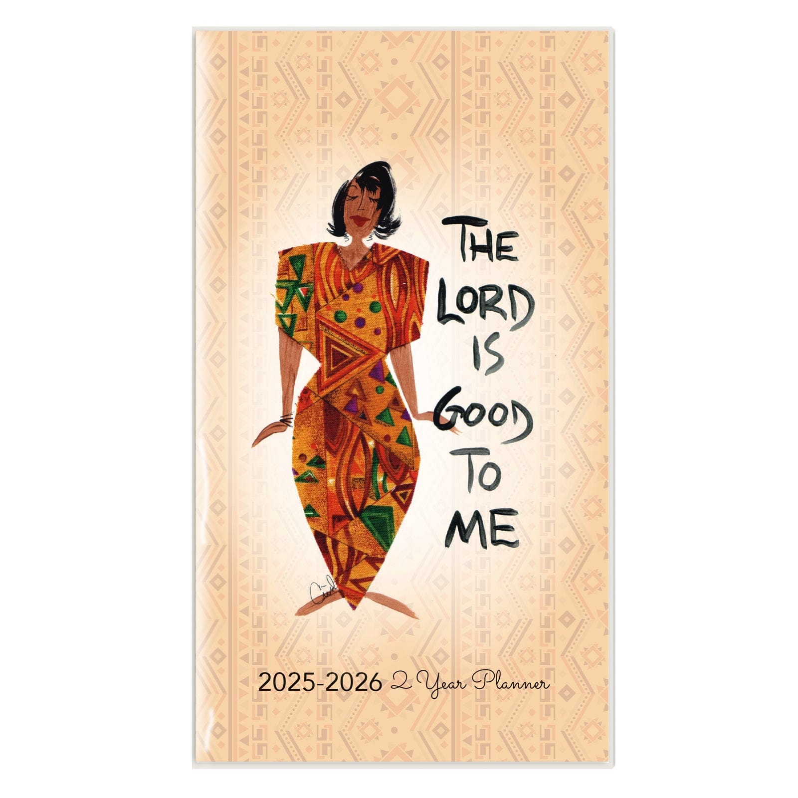 1 of 5: The Lord is Good to Me by Cidne Wallace: African American Two Year Pocket Calendar/Planner 2025-2026