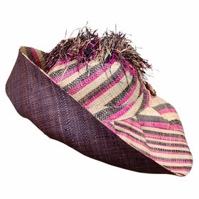 Luce: Madagascar Big Brim Crown Out Raffia Sun Hat