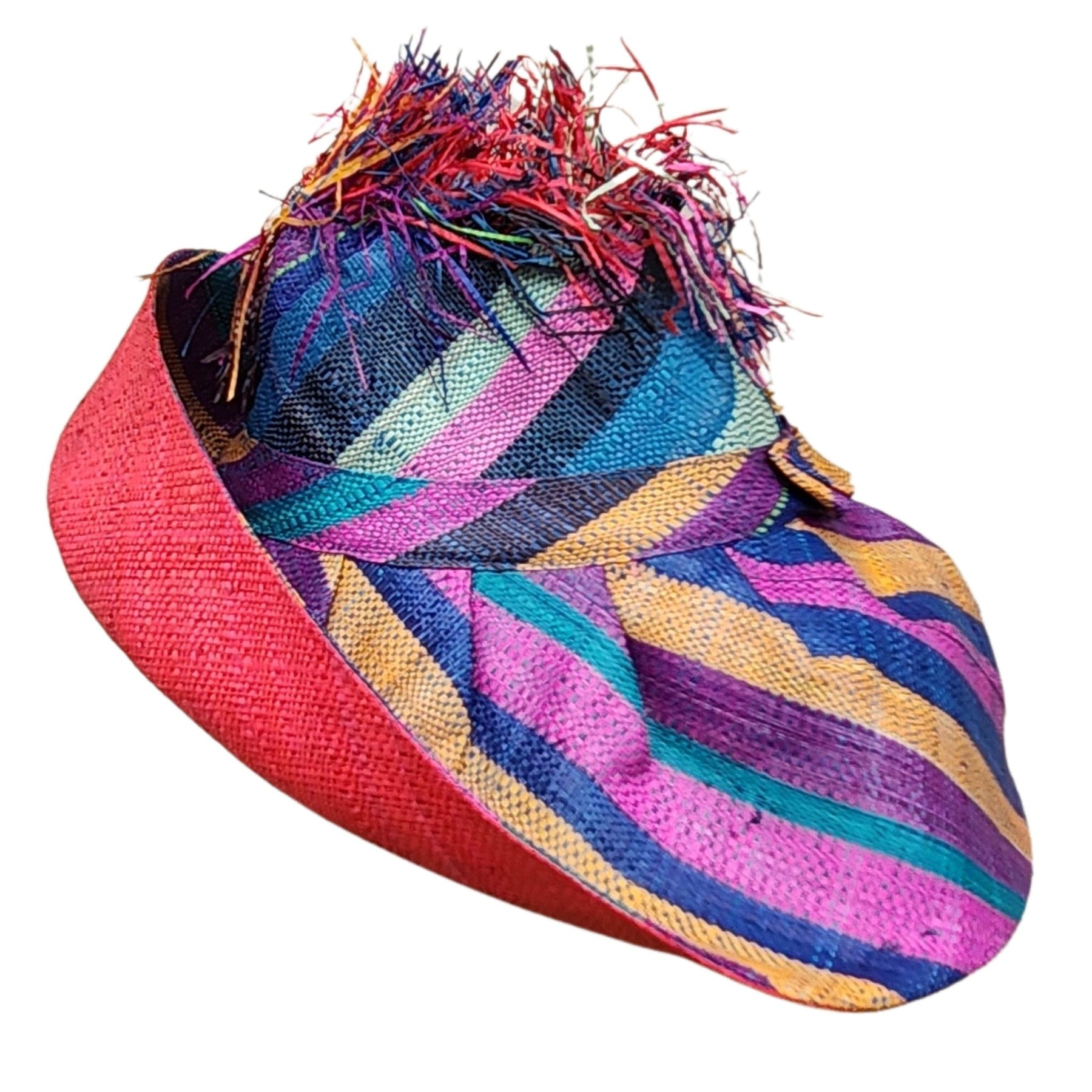 1 of 8: Mado: Madagascar Big Brim Crown Out Raffia Sun Hat