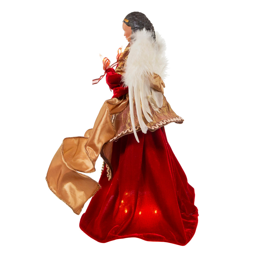 Majestic Angel: African American Christmas Tree Topper (Side)
