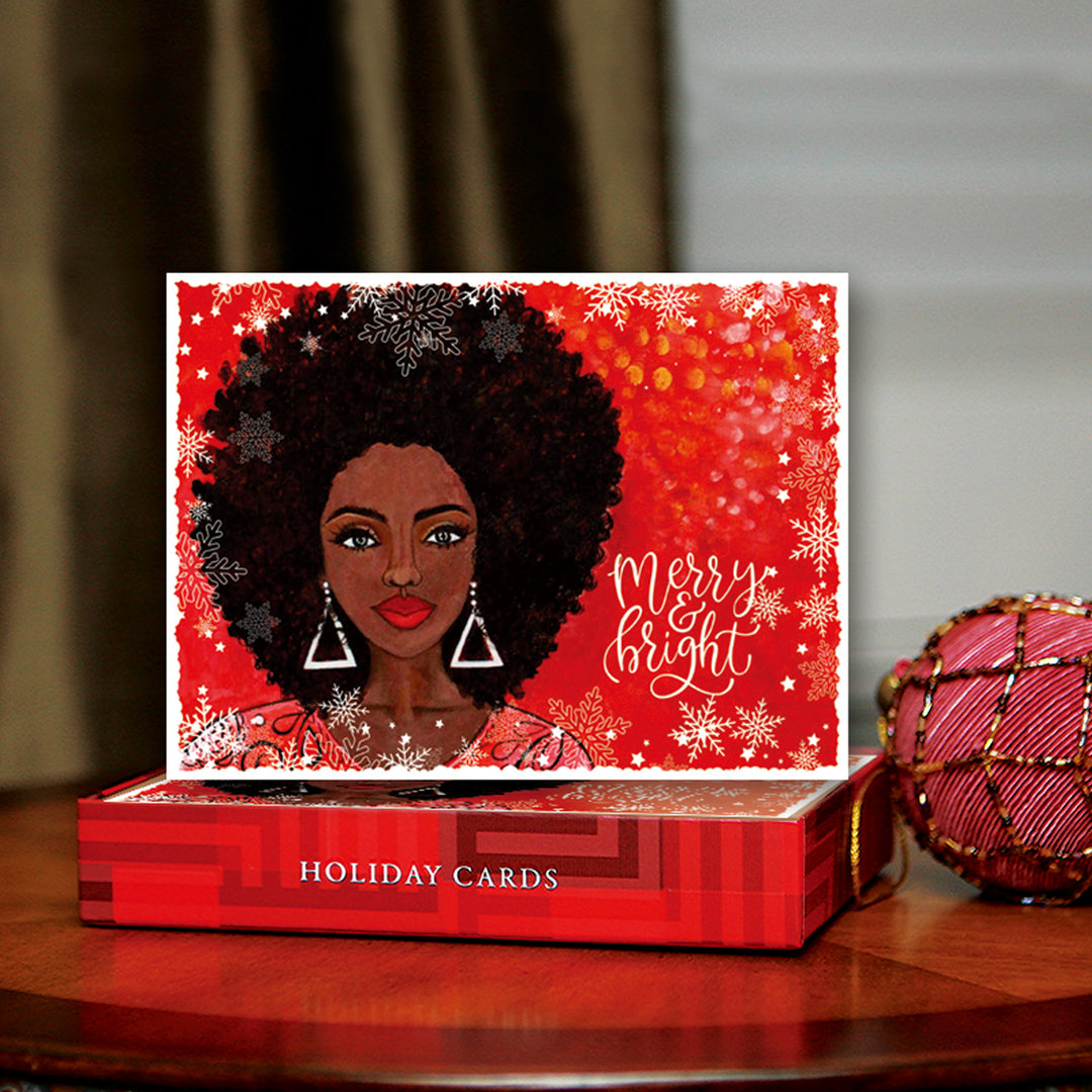 Merry and Bright by Sylvia "Gbaby" Cohen: Delta Sigma Theta Christmas Card Box Set