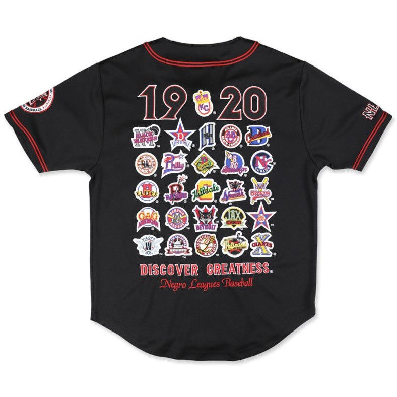 Negro Leagues Baseball Commemorative Embroidered Baseball Jersey (Back)