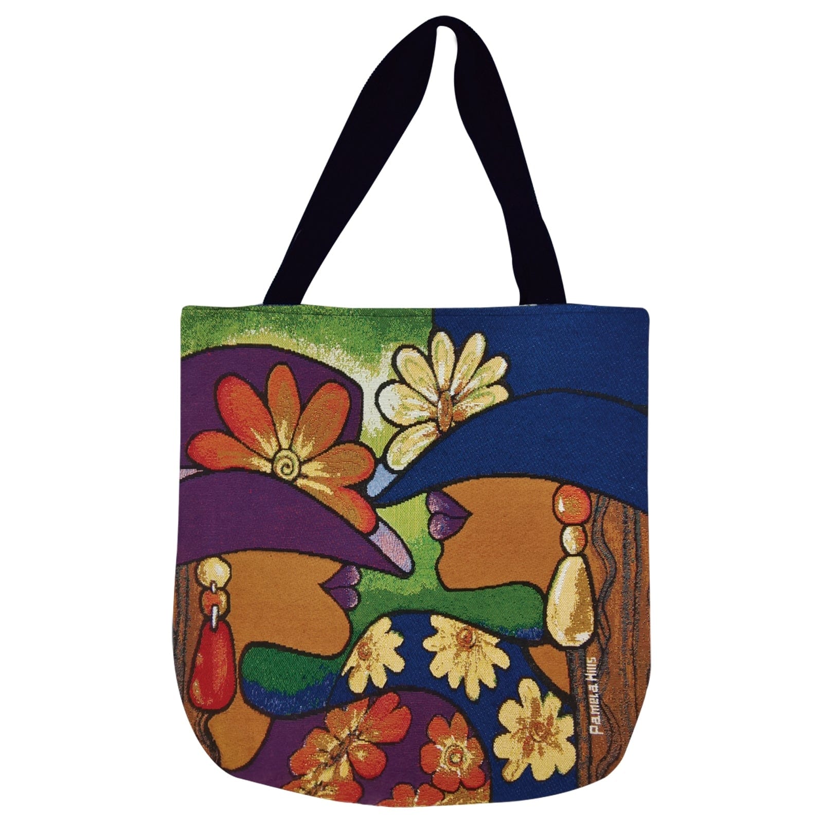 Sister Sunday: African American Woven Tote Bag by Pamela