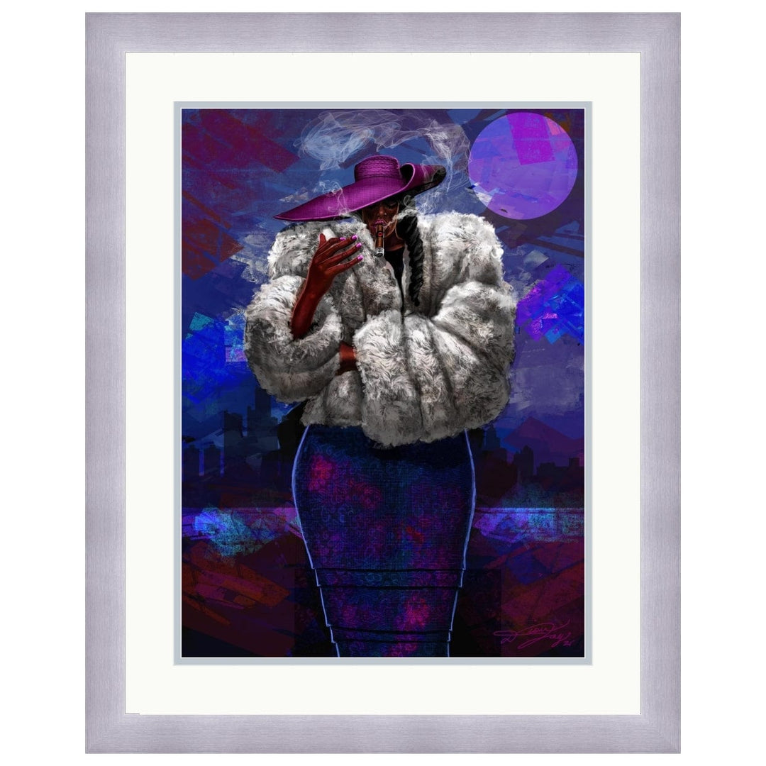 Smokin' Hot by Dion Pollard (Double Matted with Silver Frame)