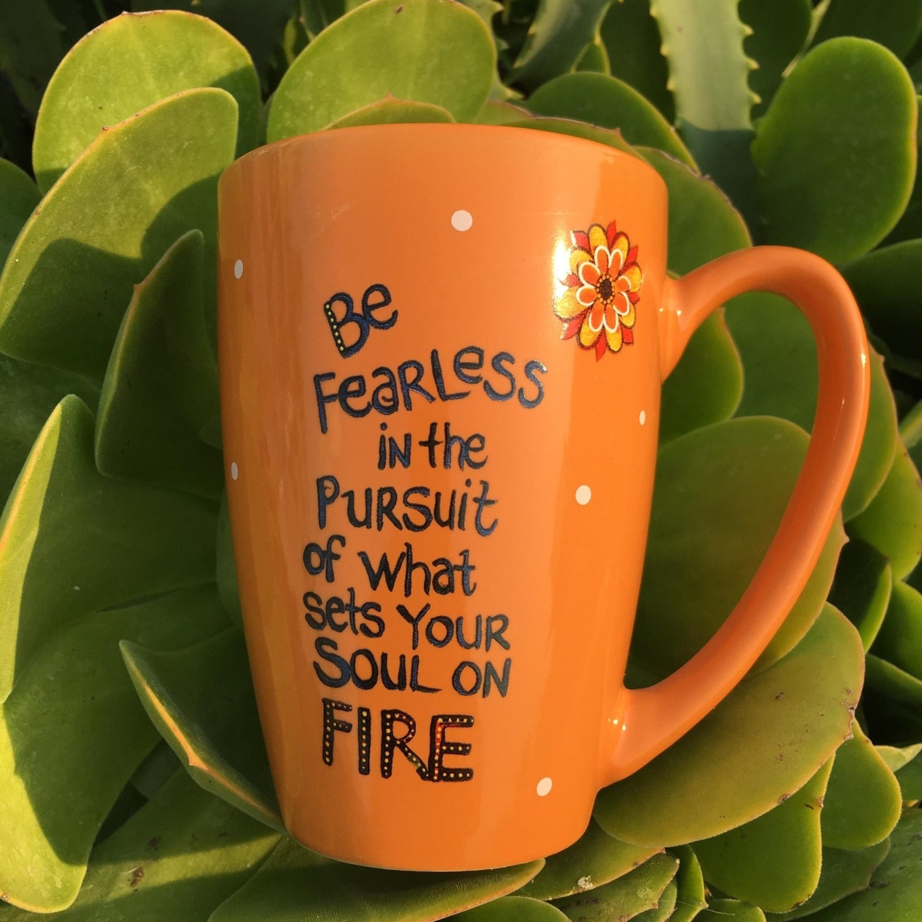 4 of 6: Soul on Fire: African American Ceramic Latte Mug by Sylvia