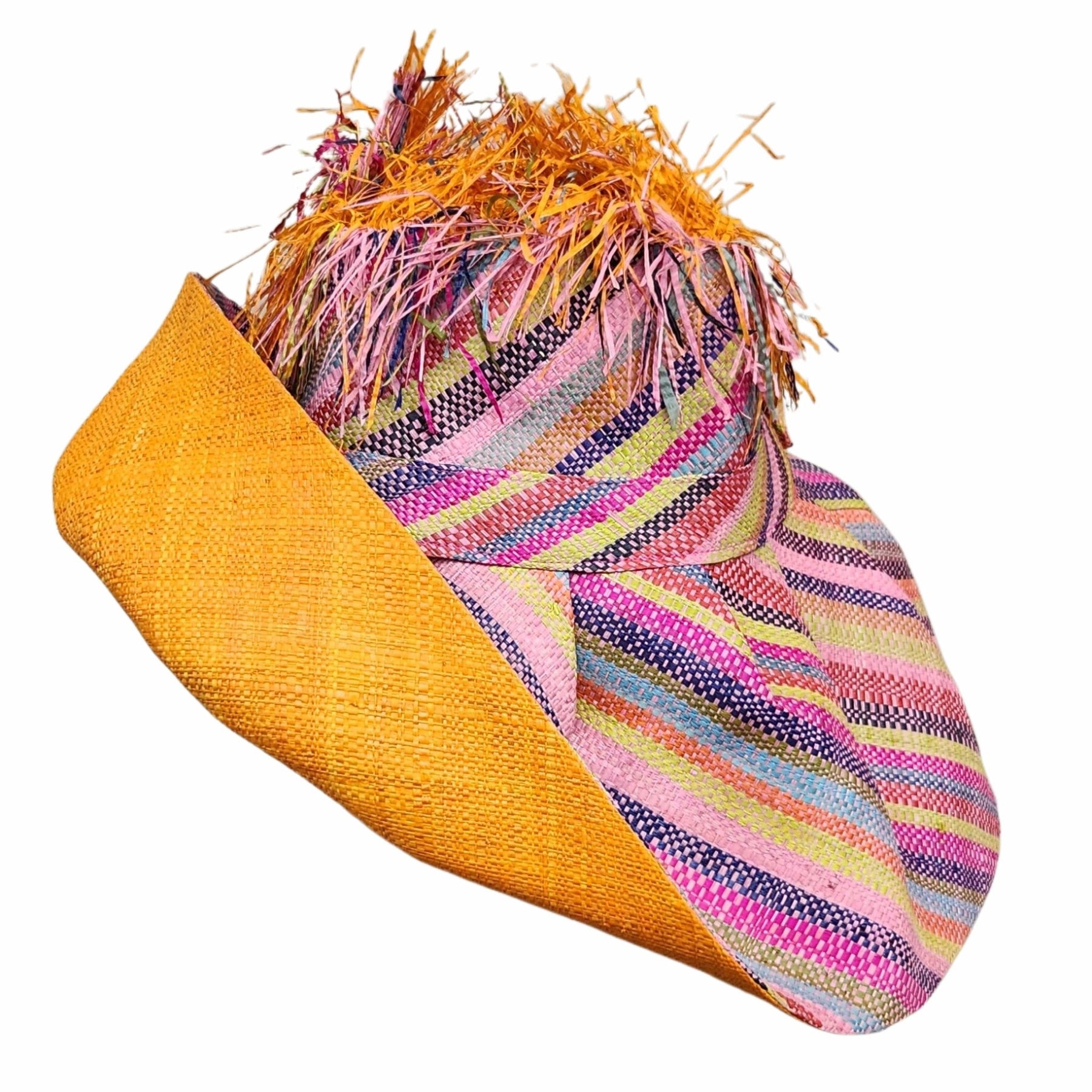 1 of 8: Tina: Madagascar Big Brim Crown Out Raffia Sun Hat