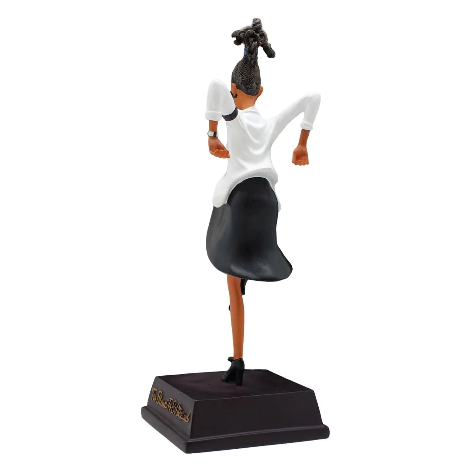 6 of 6: Too Blessed to be Stressed Figurine by Dorothy Allen (Rear 2)