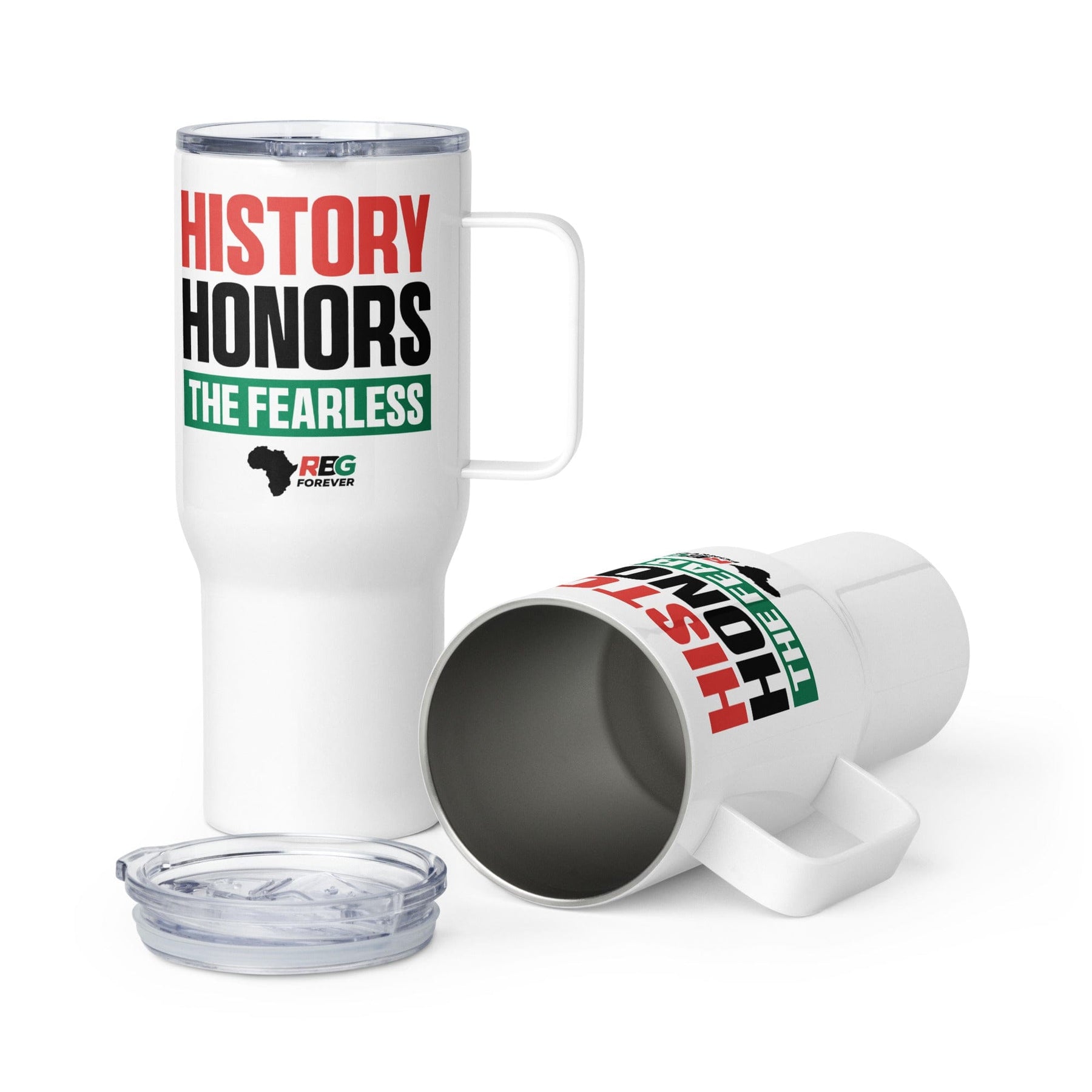 1 of 2: History Honors the Fearless Travel Mug by RBG Forever (25 ounce Mug)