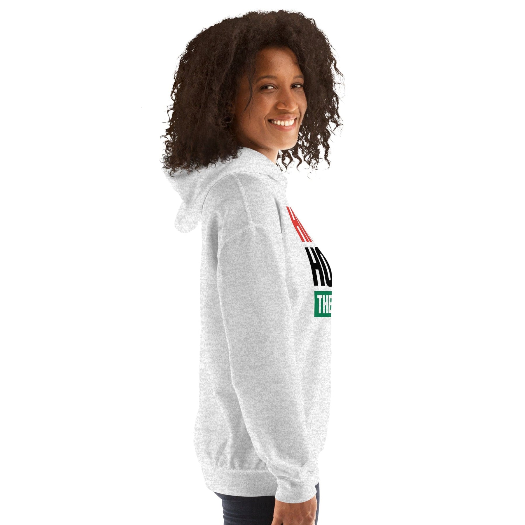 8 of 28: History Honors the Fearless Unisex Hooded Sweatshirt (Ash Mock Up 4)