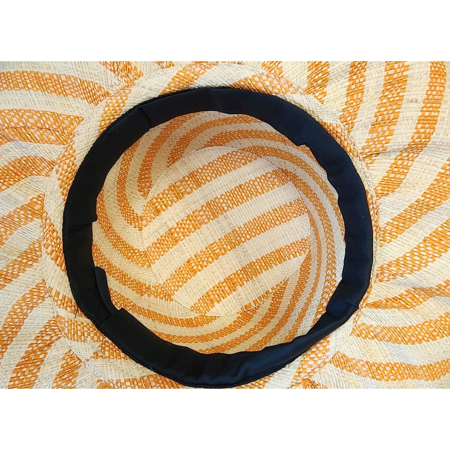 3 of 3: Usain: Authentic Hand Woven Multicolor Madagascar Big Brim Raffia Sun Hat