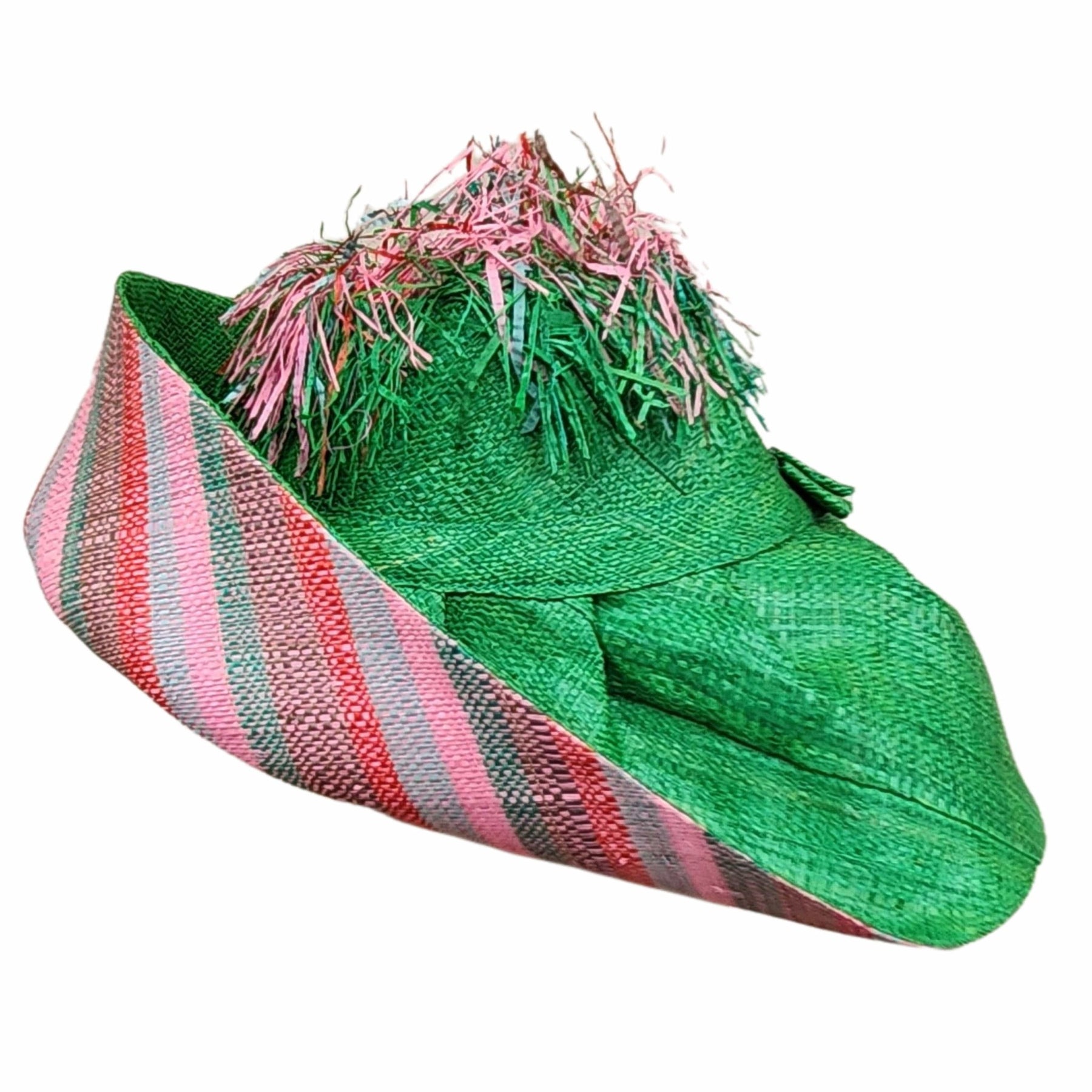 1 of 8: Vanessa: Madagascar Big Brim Crown Out Raffia Sun Hat